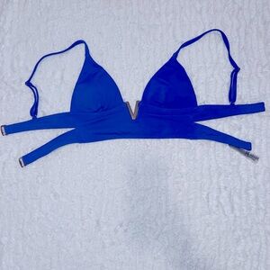 Victoria’s Secret V-Detail Blue Bikini Top